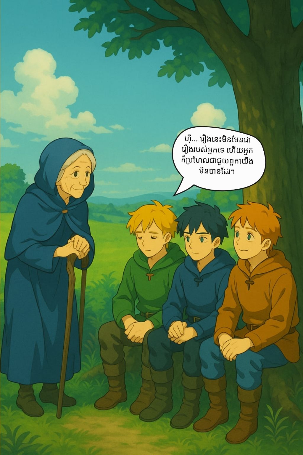 អារក្ស និងទាហានបីនាក់: oneshot